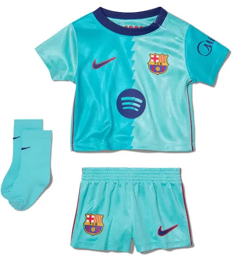 kids Barcelona Third Suit & Socks 26/27