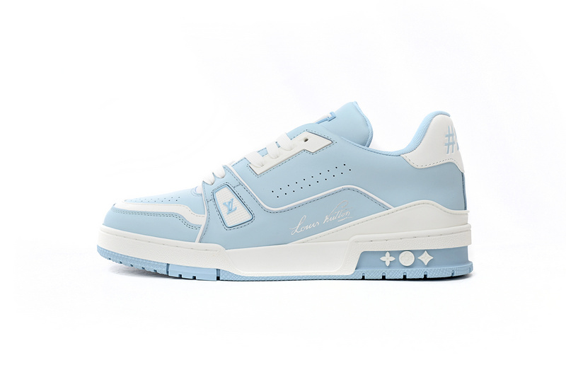 Pkkicks God Batch LOUIS VUITTON Trainer Baby Blue 1AAHSJ
