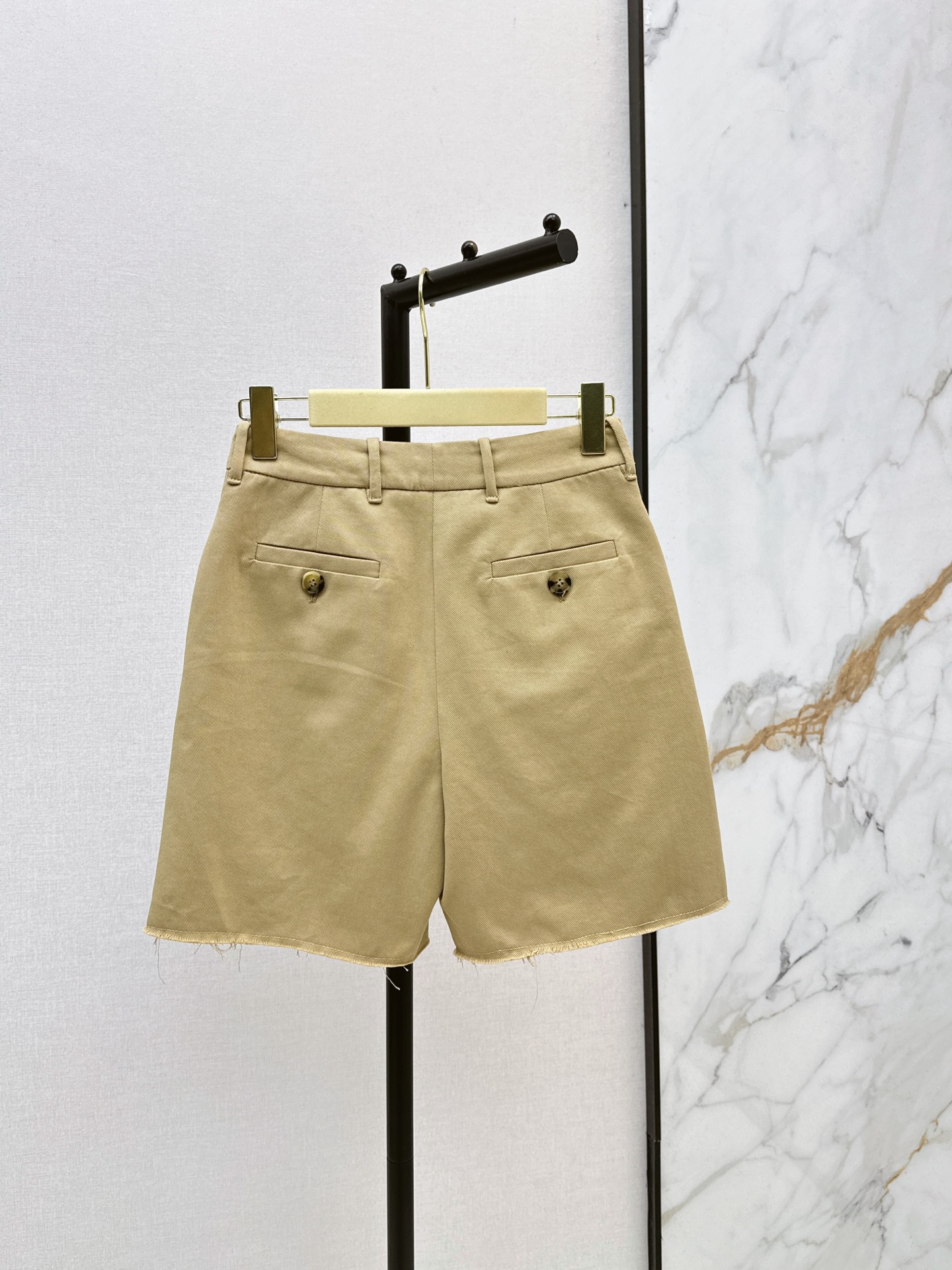 Miu New Suede Splice shorts