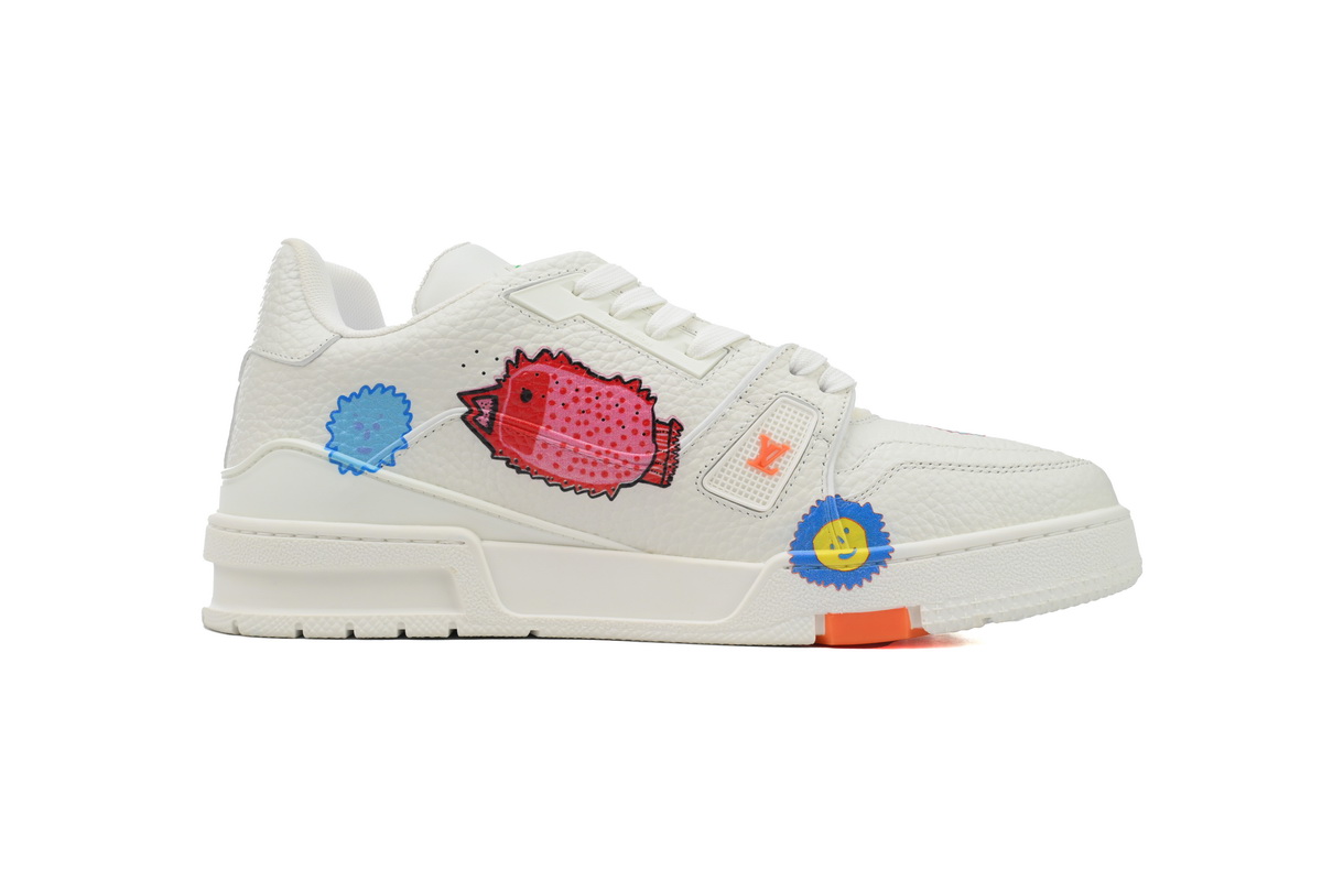 Pkkicks God Batch Yayoi Kusama x Louis Vuitton Trainer White