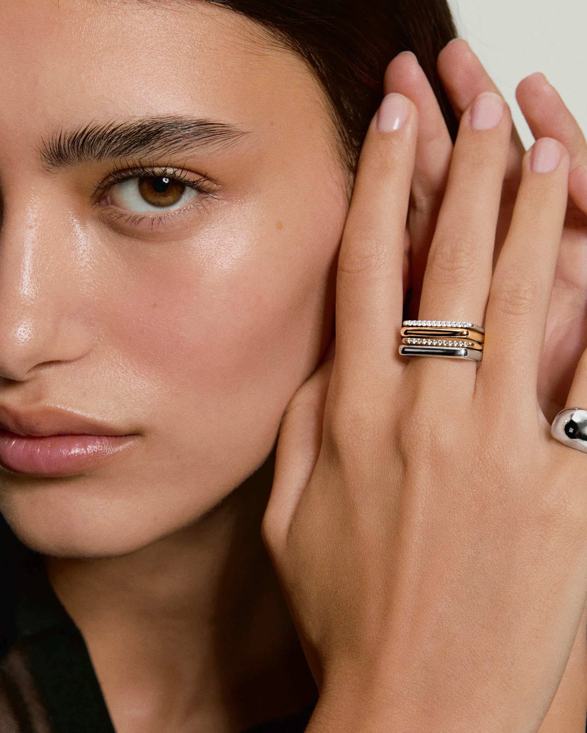 Bold Puzzle Stacking Ring