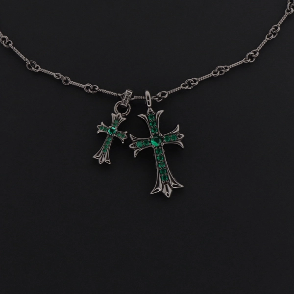 Chrome Hearts Necklace  Baltic Grown/ Black