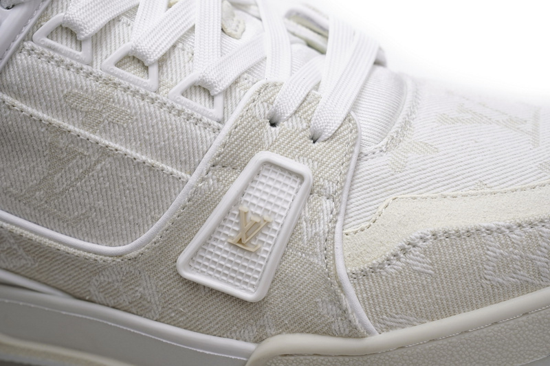 Pkkicks God Batch LOUIS VUITTON Trainer White Denim MS0241
