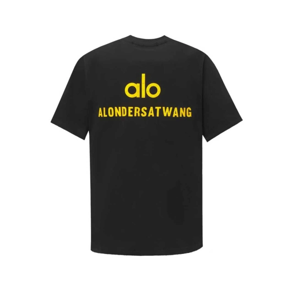 alo yoga T-shirt black ( yellow label)