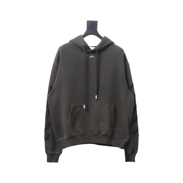 Off-white Washed old man print hoodie