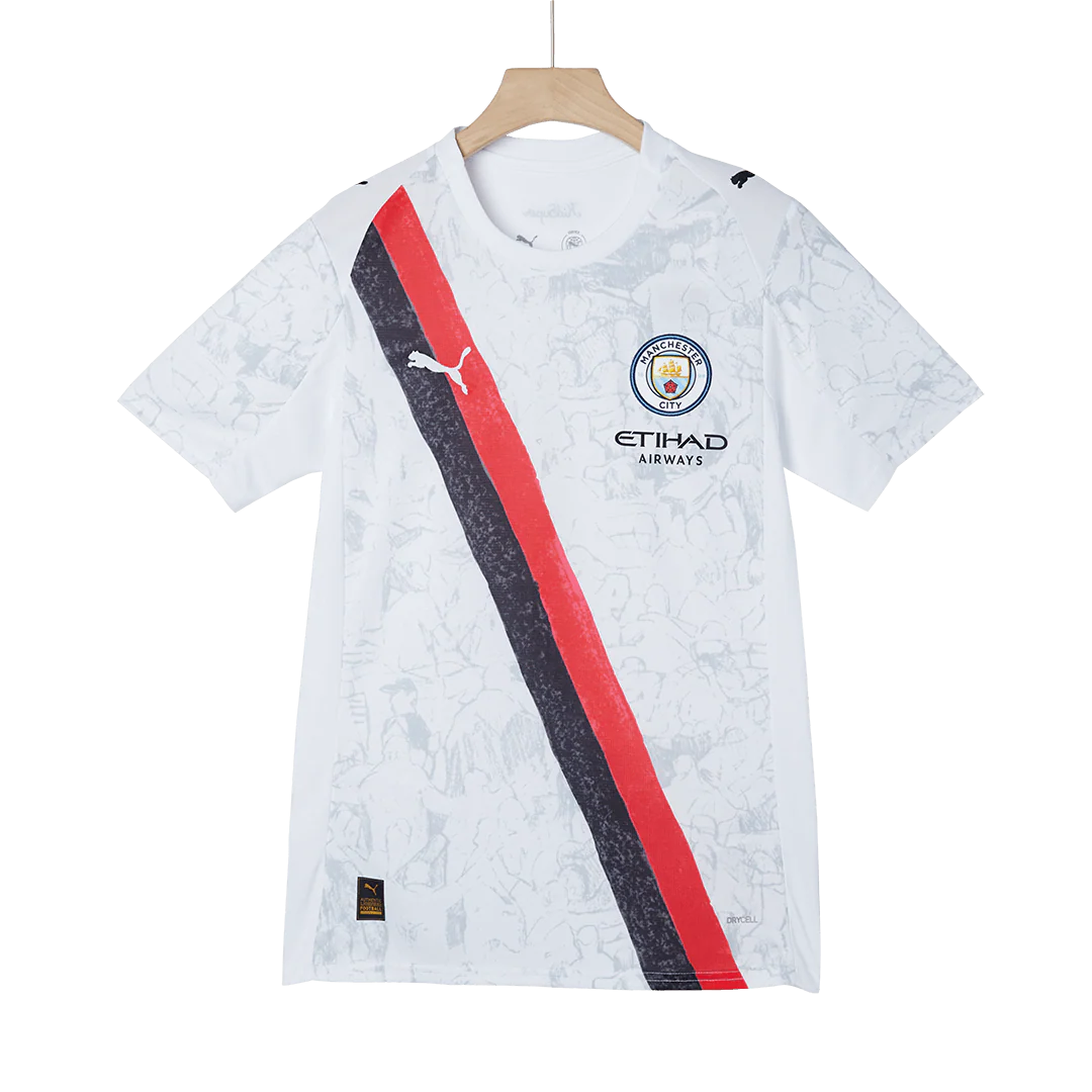 MARMOUSH #7 Manchester City KidSuper Soccer Jersey 2025/26 White - Club World Cup