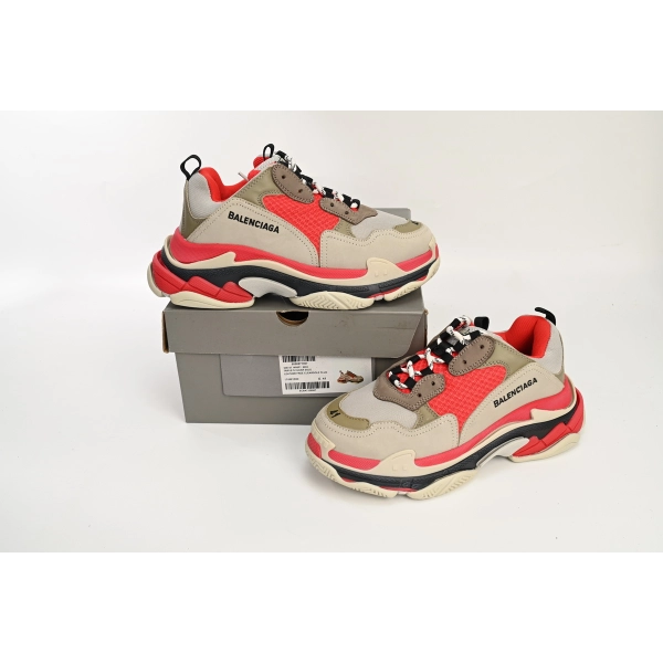 Balenciaga Triple S Red White Dark Grey 541624 W06E2 1863