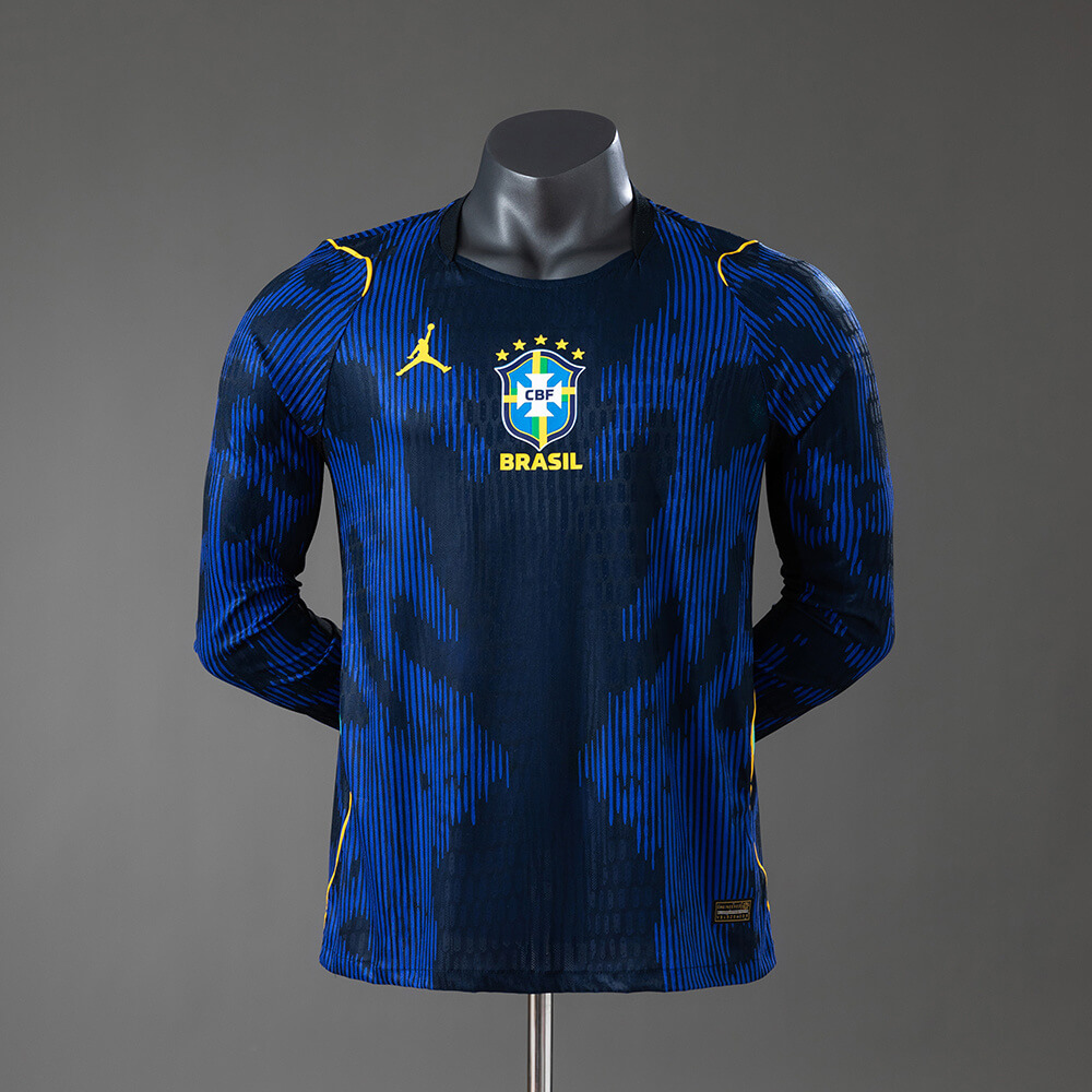 Brazil 2026 Away Long Sleeve Authentic Jersey