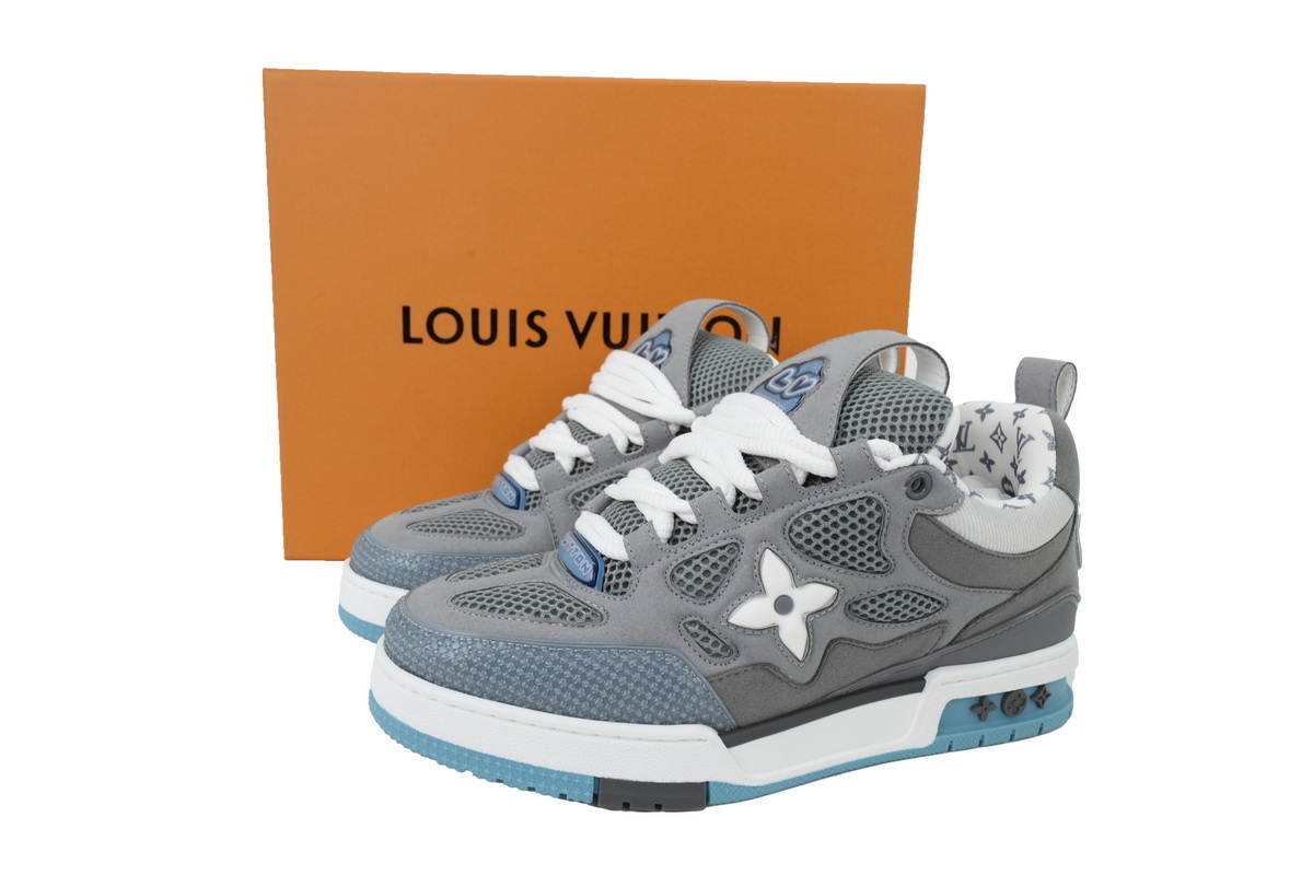 Pkkicks God Batch LOUIS VUITTON Light Gray Blue