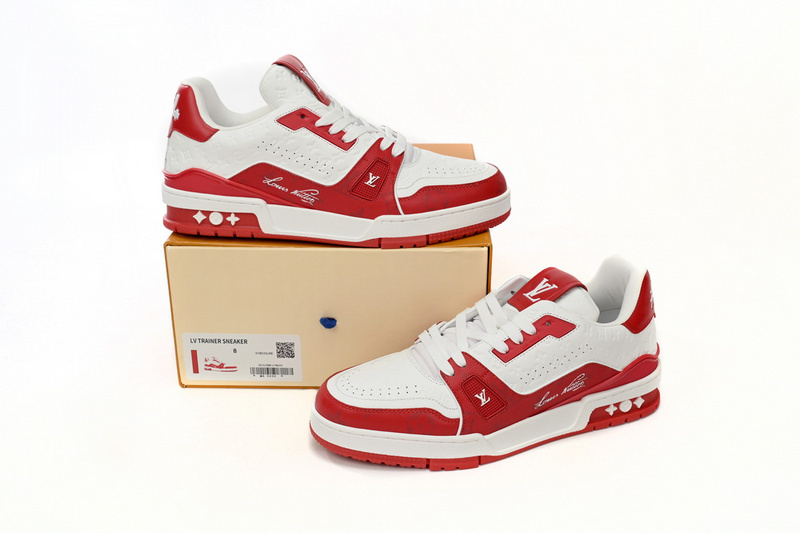 Pkkicks God Batch LOUIS VUITTON White Red 1AANFH