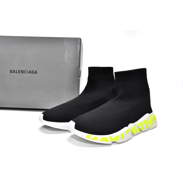 Balenciaga Speed Black(green letter)