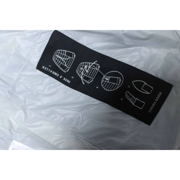 Canada Goose Puff Checkered Down Jacket White