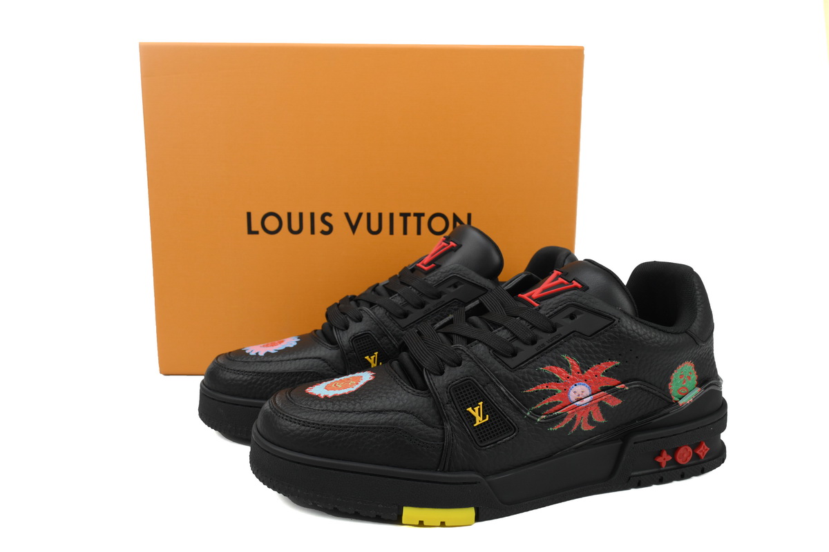 Pkkicks God Batch Yayoi Kusama x Louis Vuitton Trainer Black