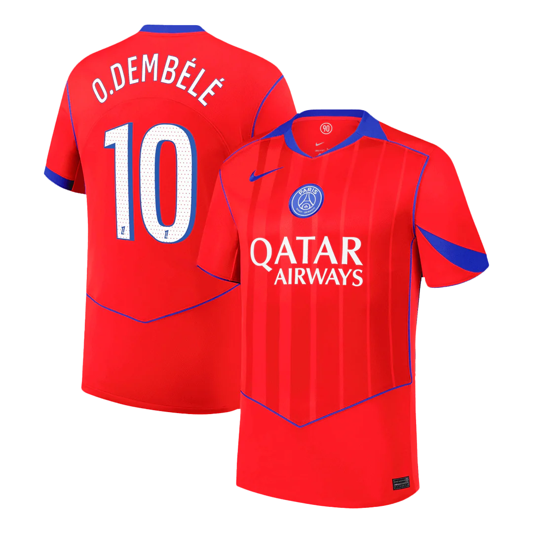 O.DEMBÉLÉ #10 PSG Third Away Soccer Jersey 2025/26