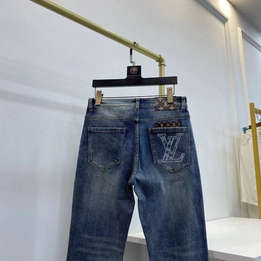 Louis Vuitton Monogram Pocket Denim Jeans Collection