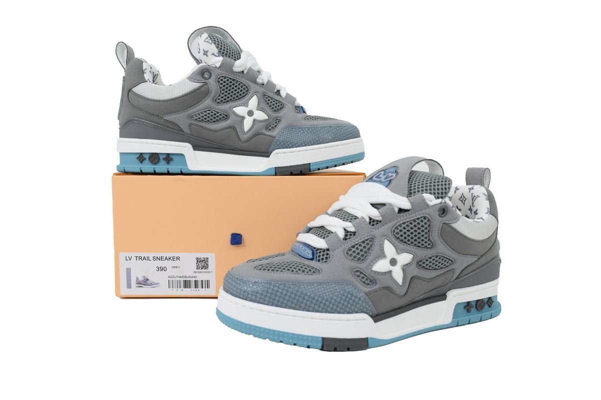 Pkkicks God Batch LOUIS VUITTON Light Gray Blue