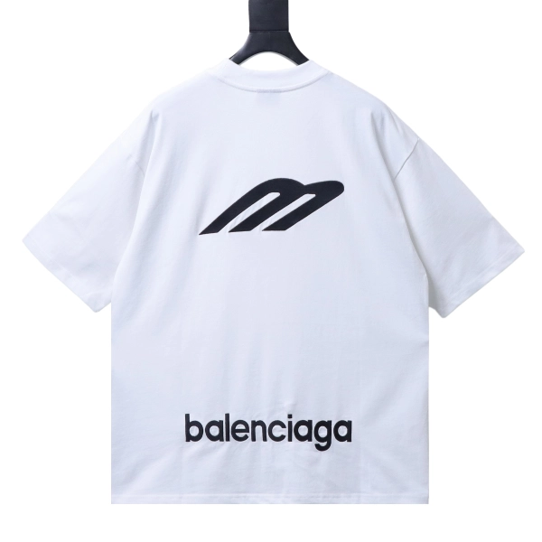 Balenciaga Clothes  3M Logo Embroidered Short-Sleeve T-Shirt