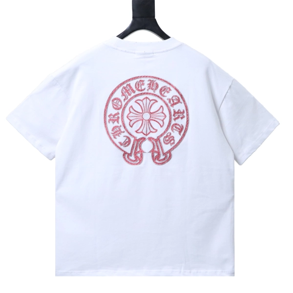 Chrome Hearts Heavyweight Sanskrit Scroll Embroidery Crew Neck T-Shirt white