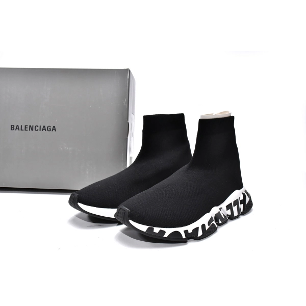 Balenciaga Speed Black(black letters)