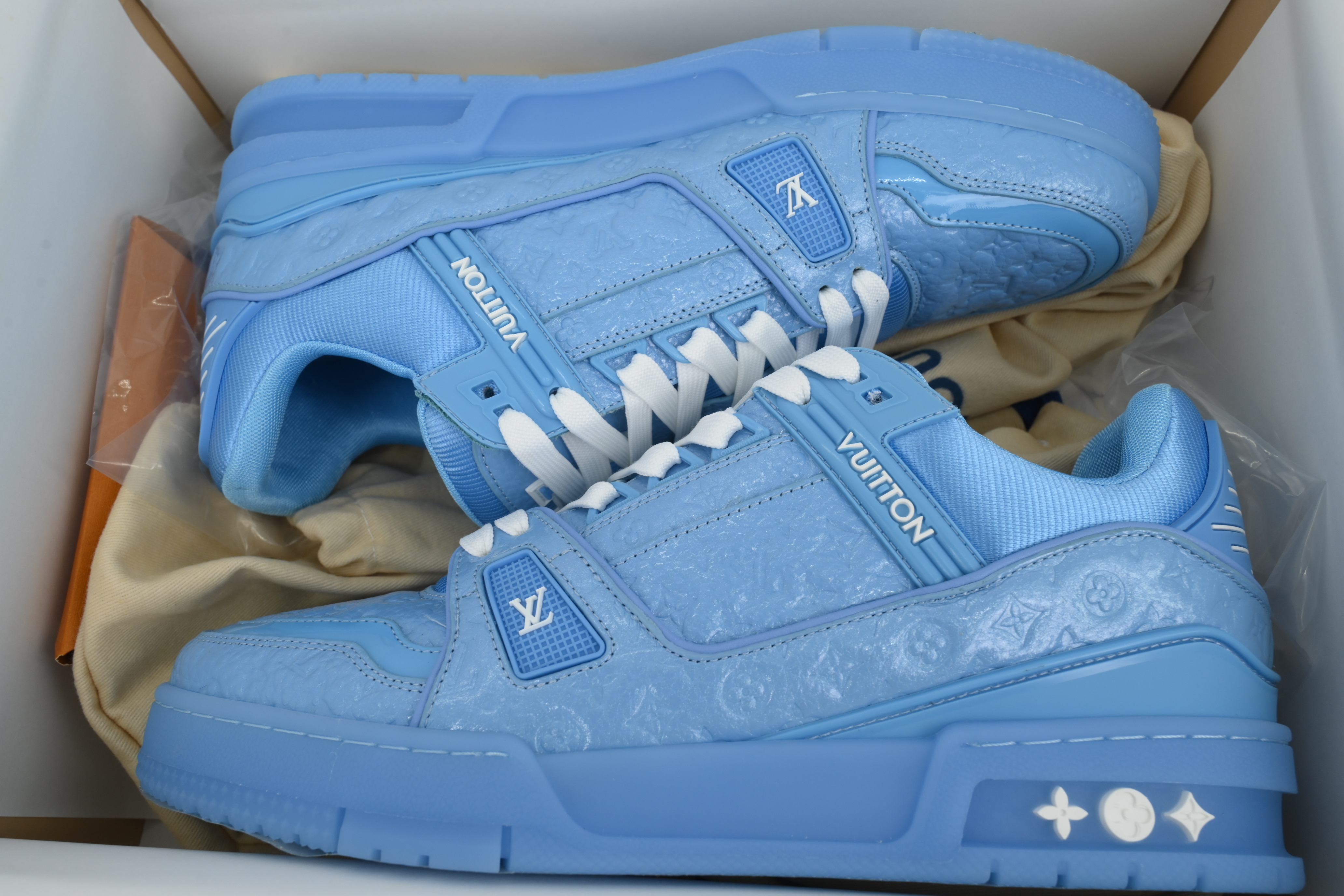 Pkkicks God Batch Louis Vuitton Blue Lychee Patent Leather