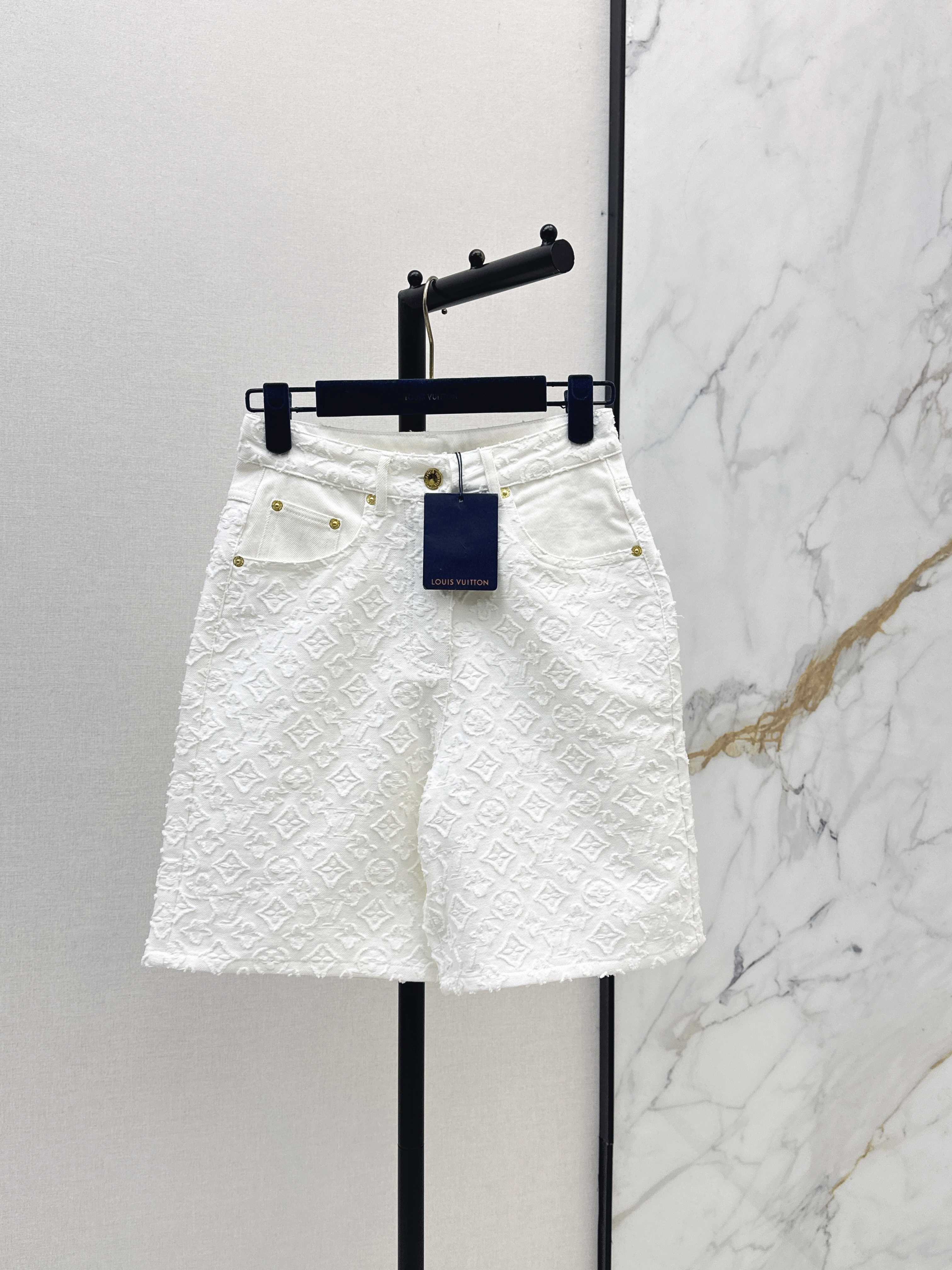 Louis New denim bermuda shorts