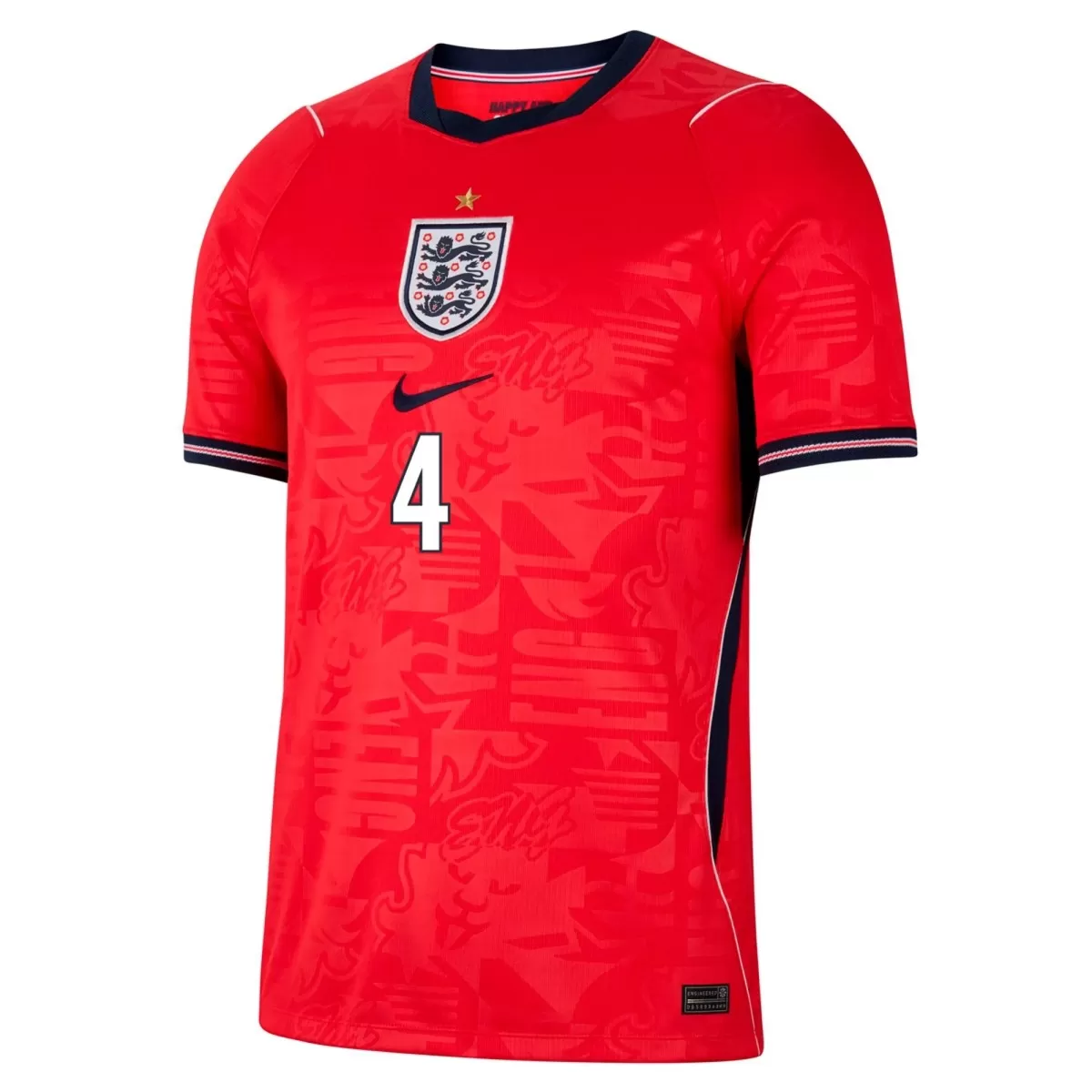 Rice #4 England Away Soccer Jersey 2026 World Cup