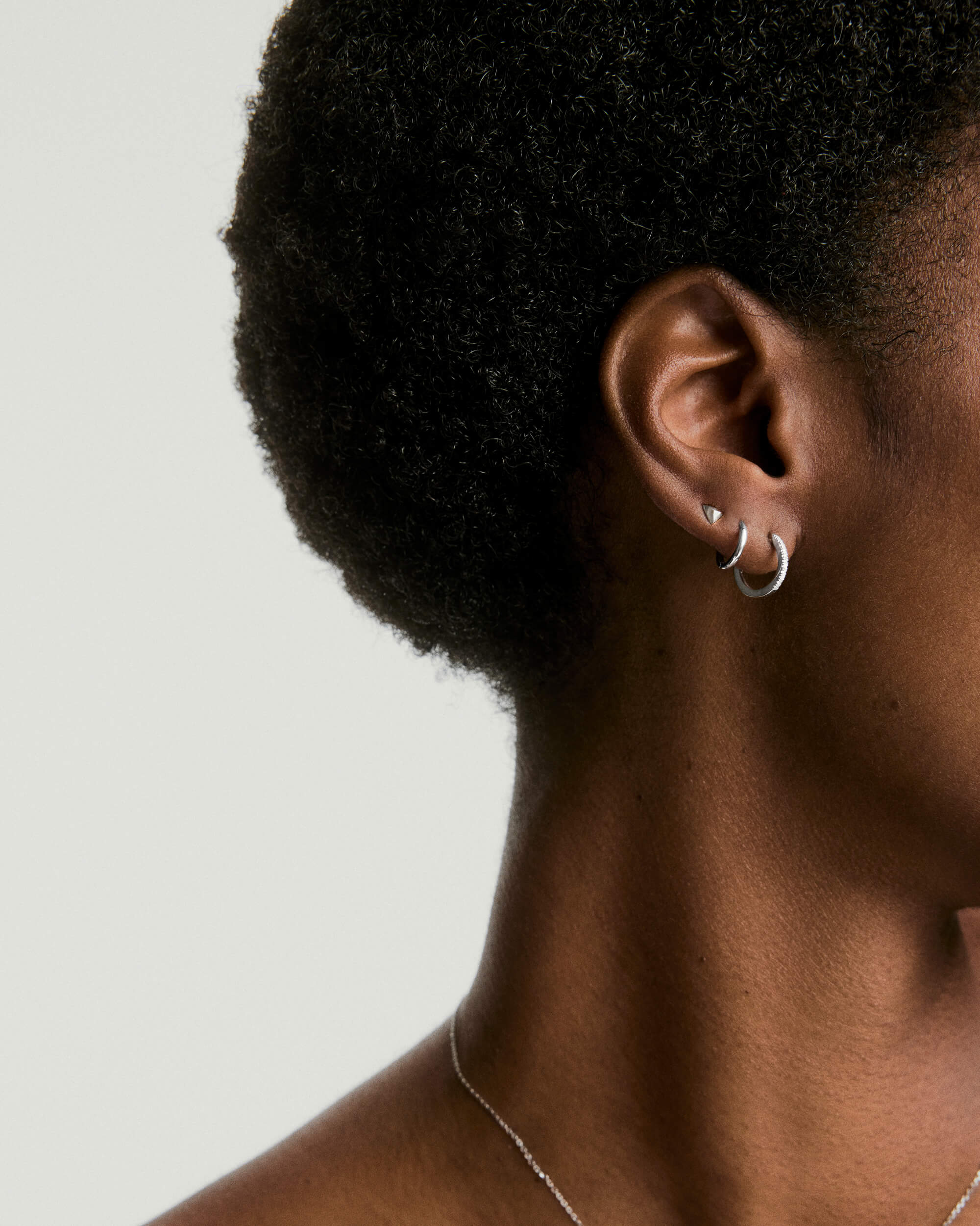 Piercing Studio - Single Puffy Pyramid Flat Back Stud