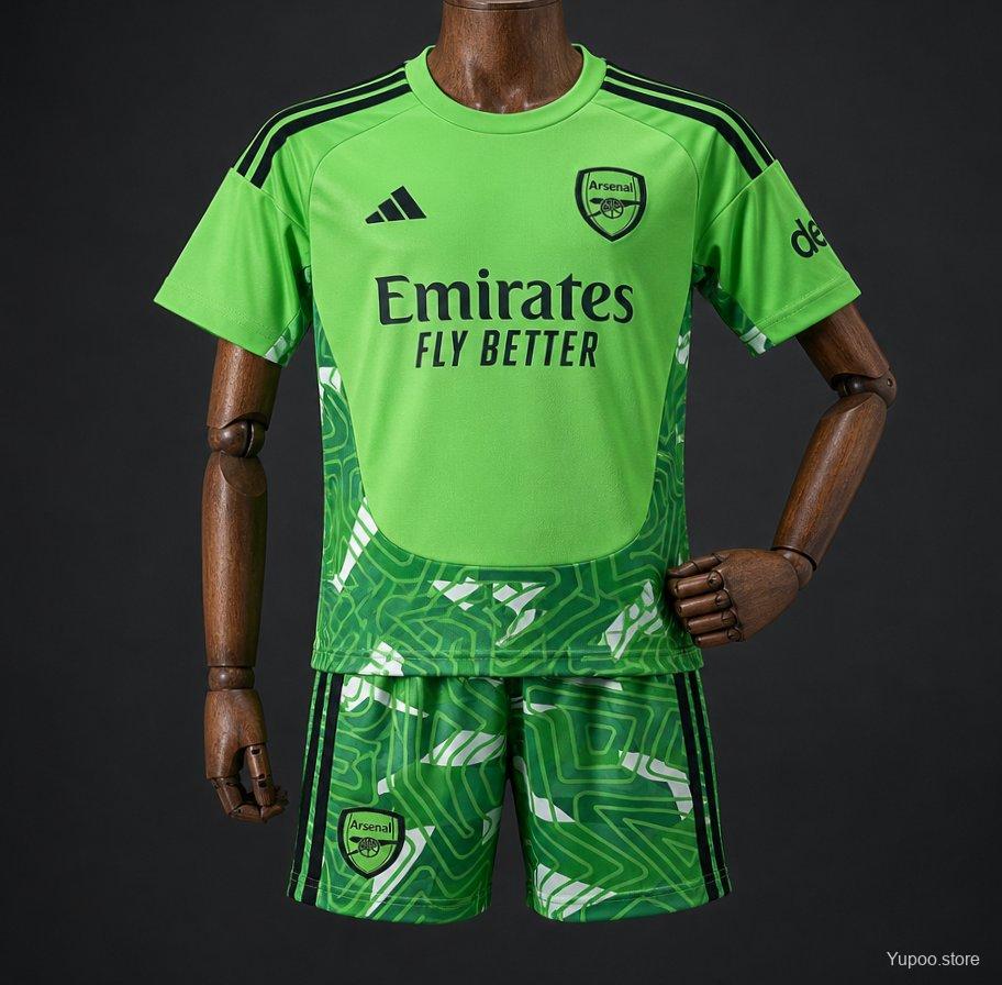 Arsenal Green Goalkeeper Kids Suit 26/27