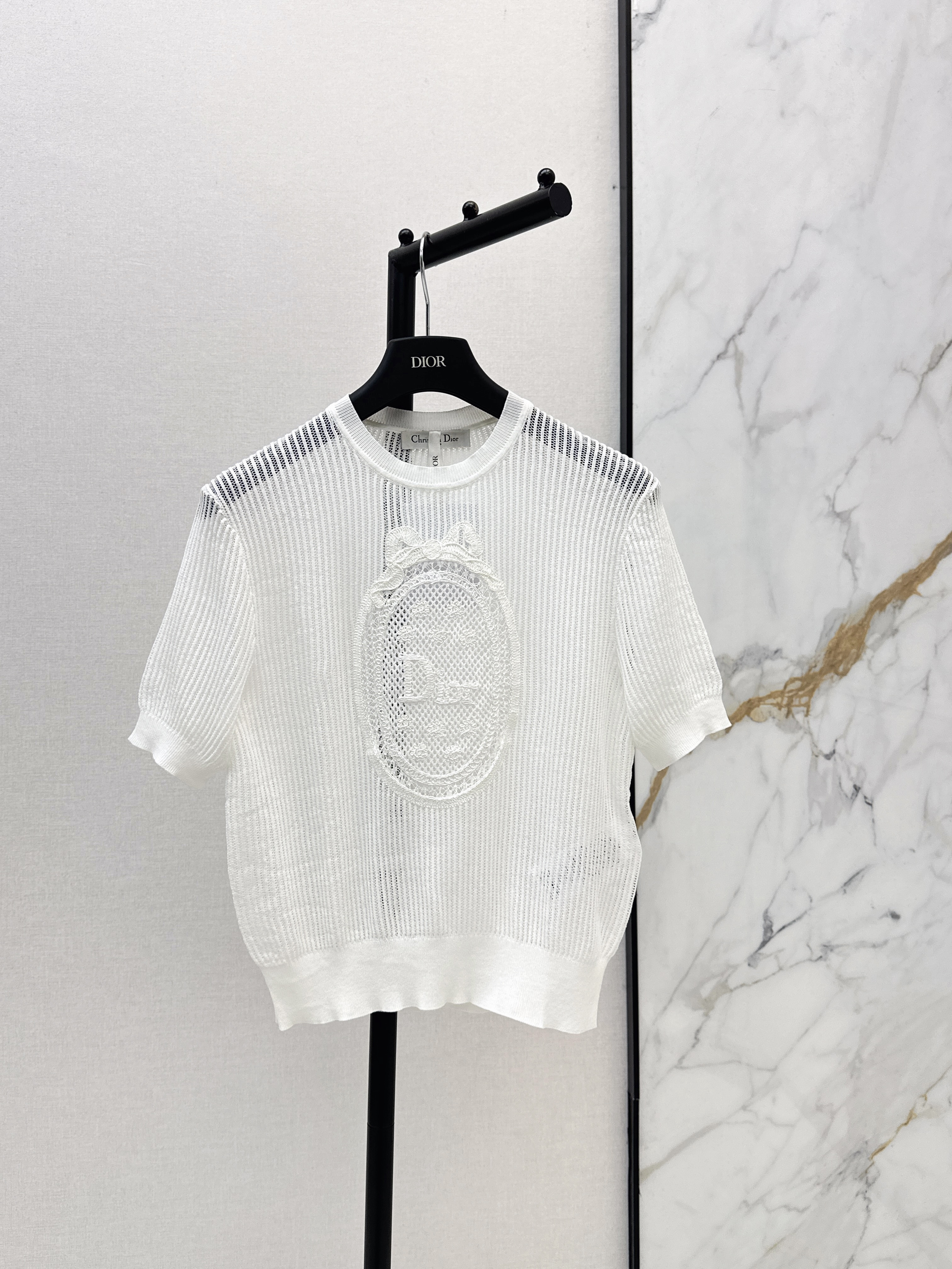 CD New hollow short sleeve top