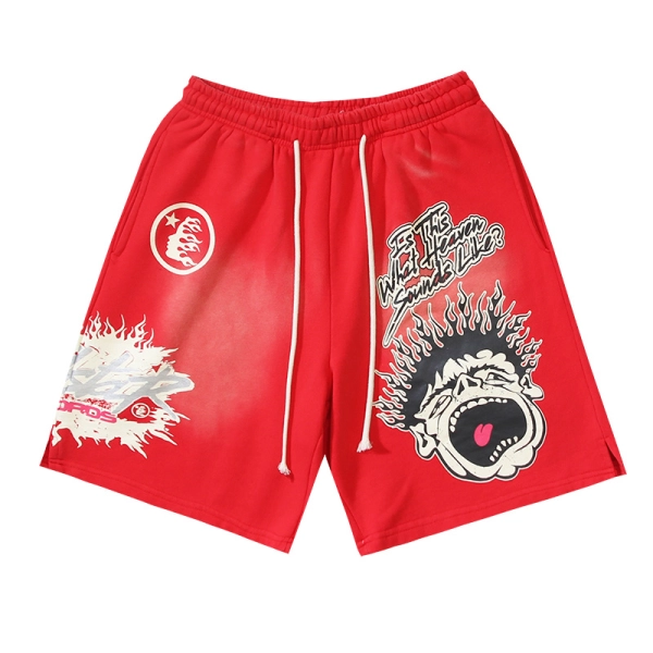 Hellstar Shorts  # 778 red