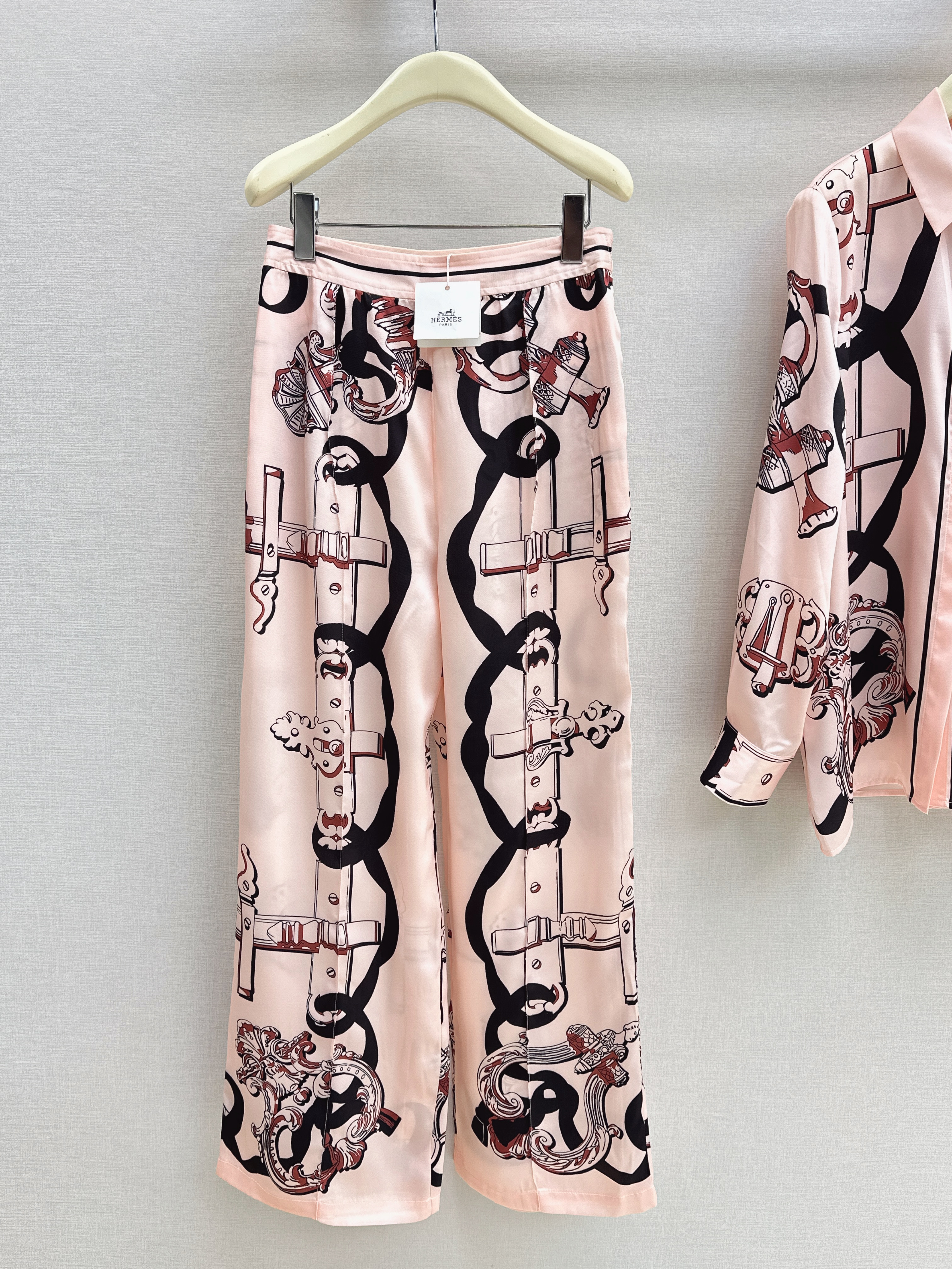 Herm New print silk pants
