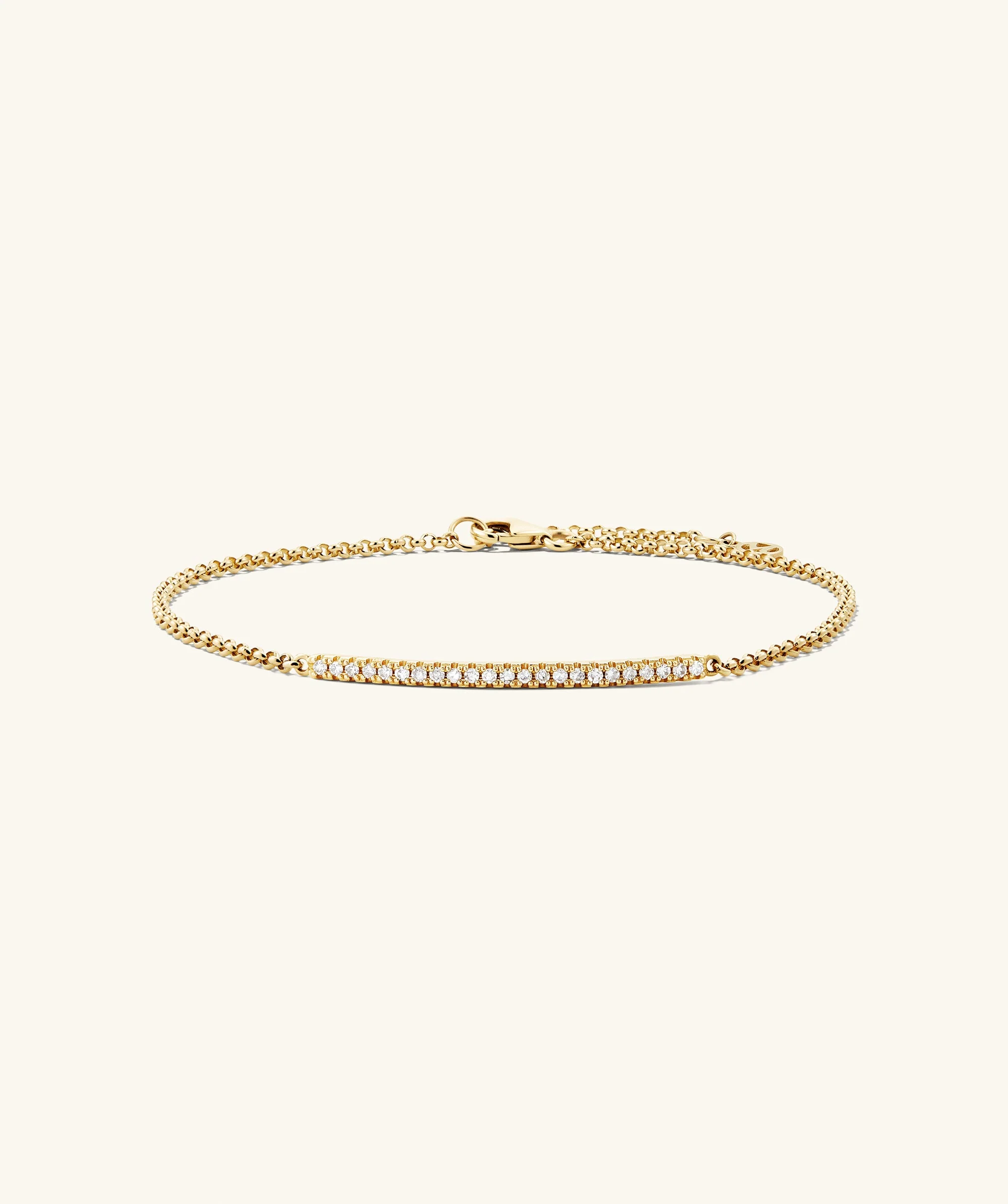 Pave Diamond Bar Bracelet