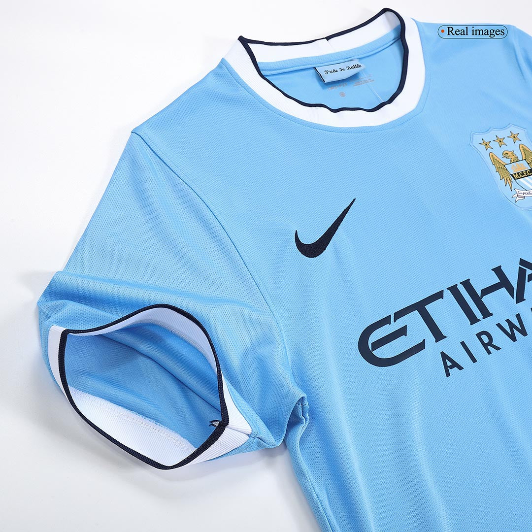 Manchester City 2013/14 Home Retro Football Jersey