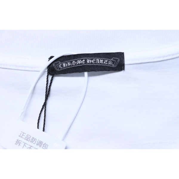 Chrome Hearts Heavyweight Sanskrit Scroll Embroidery Crew Neck T-Shirt white