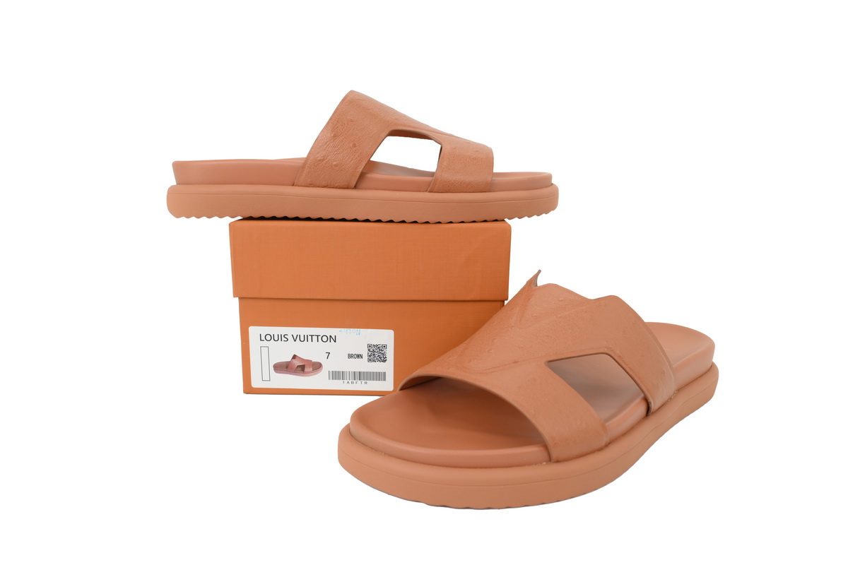 Pkkicks God Batch LOUIS VUITTON Oasis Mule Shoes Khaki
