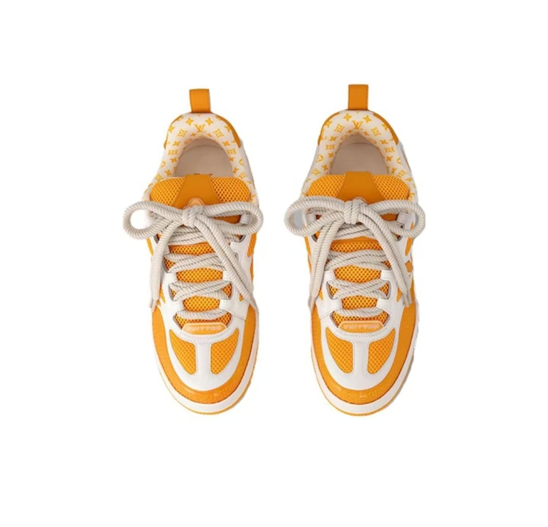 Pkkicks God Batch Louis Vuitton LV Skate Sneaker Yellow White
