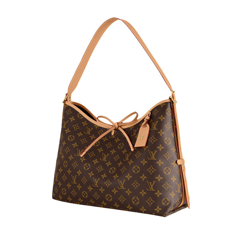 [Louis Vuitton] Louis Vuitton Women's Medium CARRYALL Classic Presbyflower Shoulder Bag Handbag