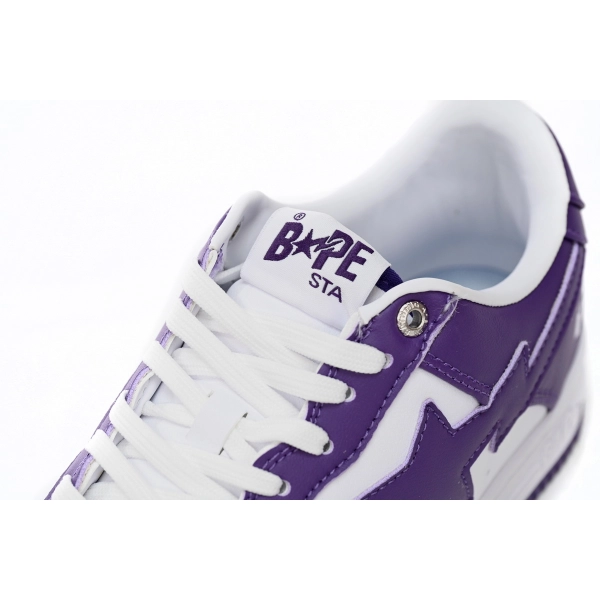 Cheap  Fake BapeSta A Bathing Ape  Low White Purple 1170 0191 007