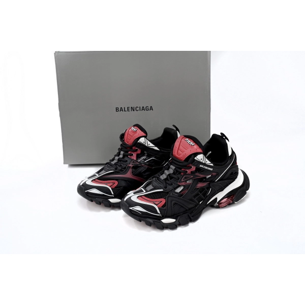 Balenciaga Track 2 Sneaker Military Black White Red 568614 W2GN3 6000