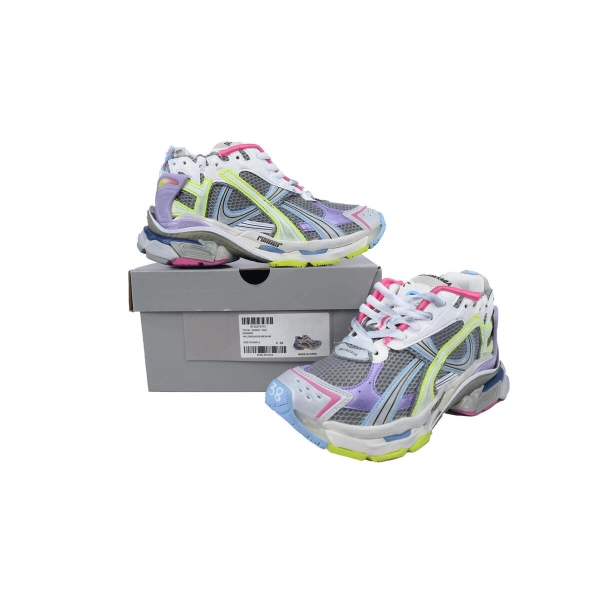 Balenciaga Runner Sneaker Pink Blue Purple 772767 W3RNY 0361