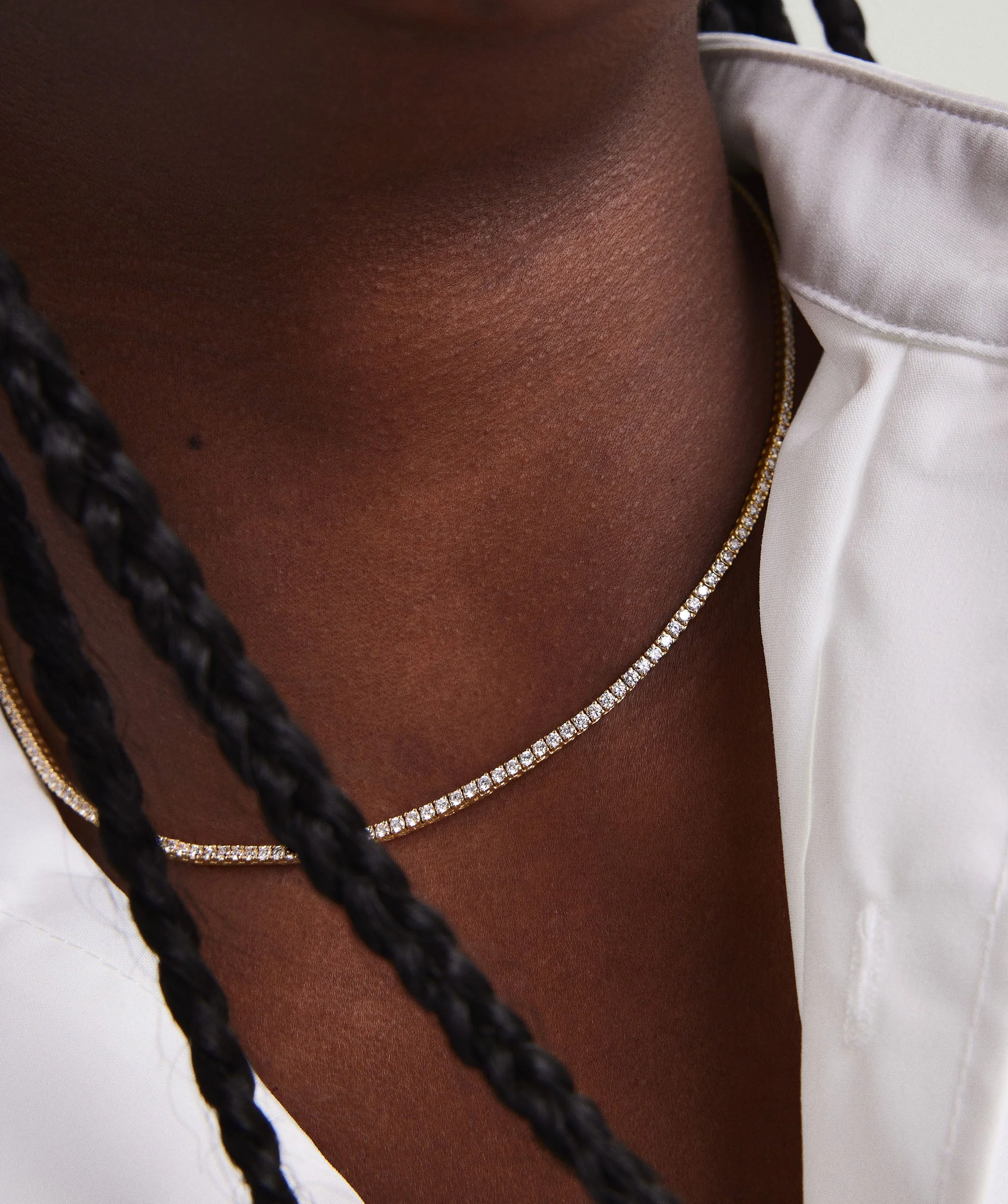 Lab Grown Diamond Tennis Necklace 1.8mm