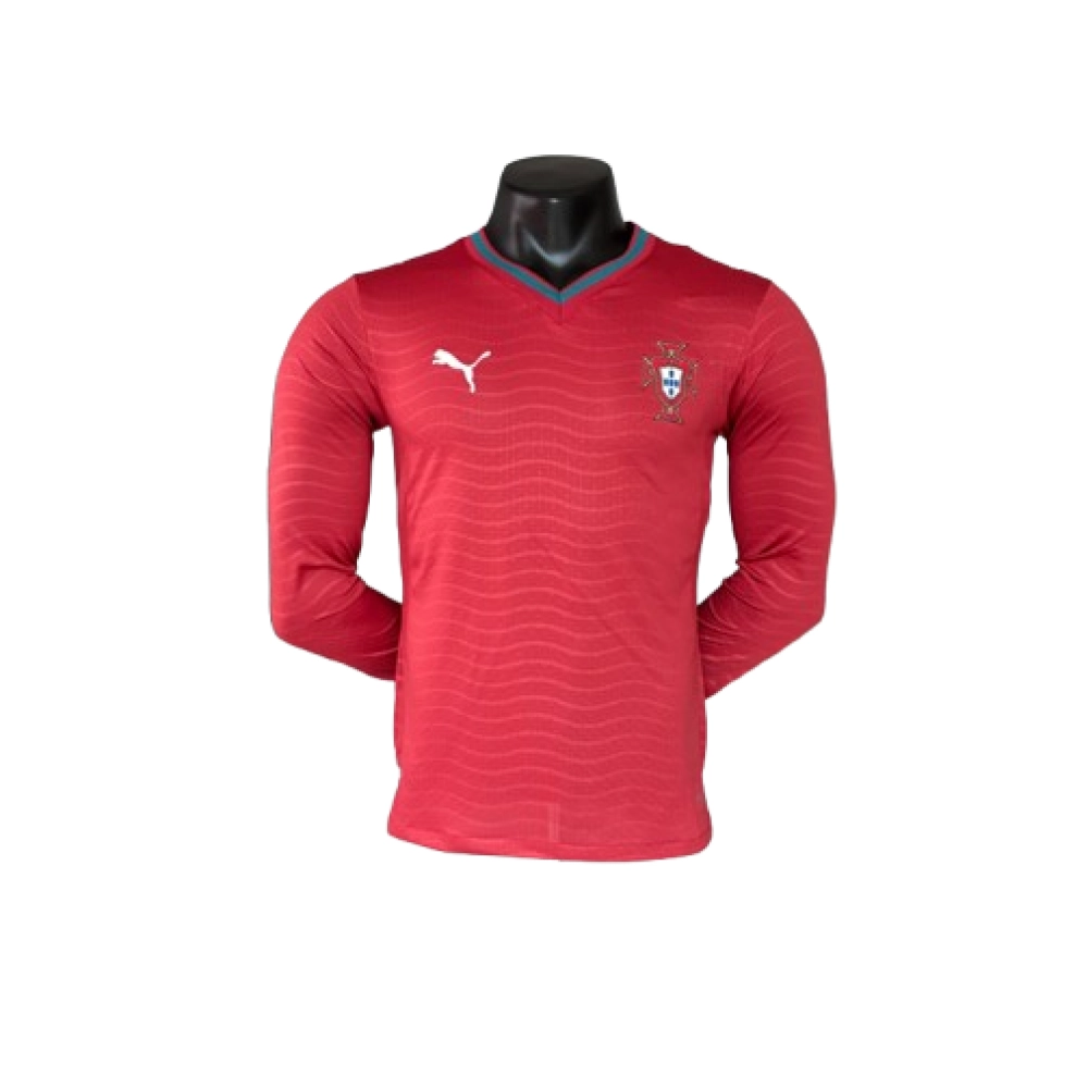 Player version long-sleeved 2026 Portugal home jersey