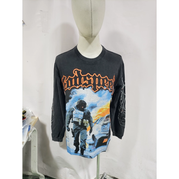 Godspeed Khaos Long Sleeve T-Shirt #1098 Black Wash
