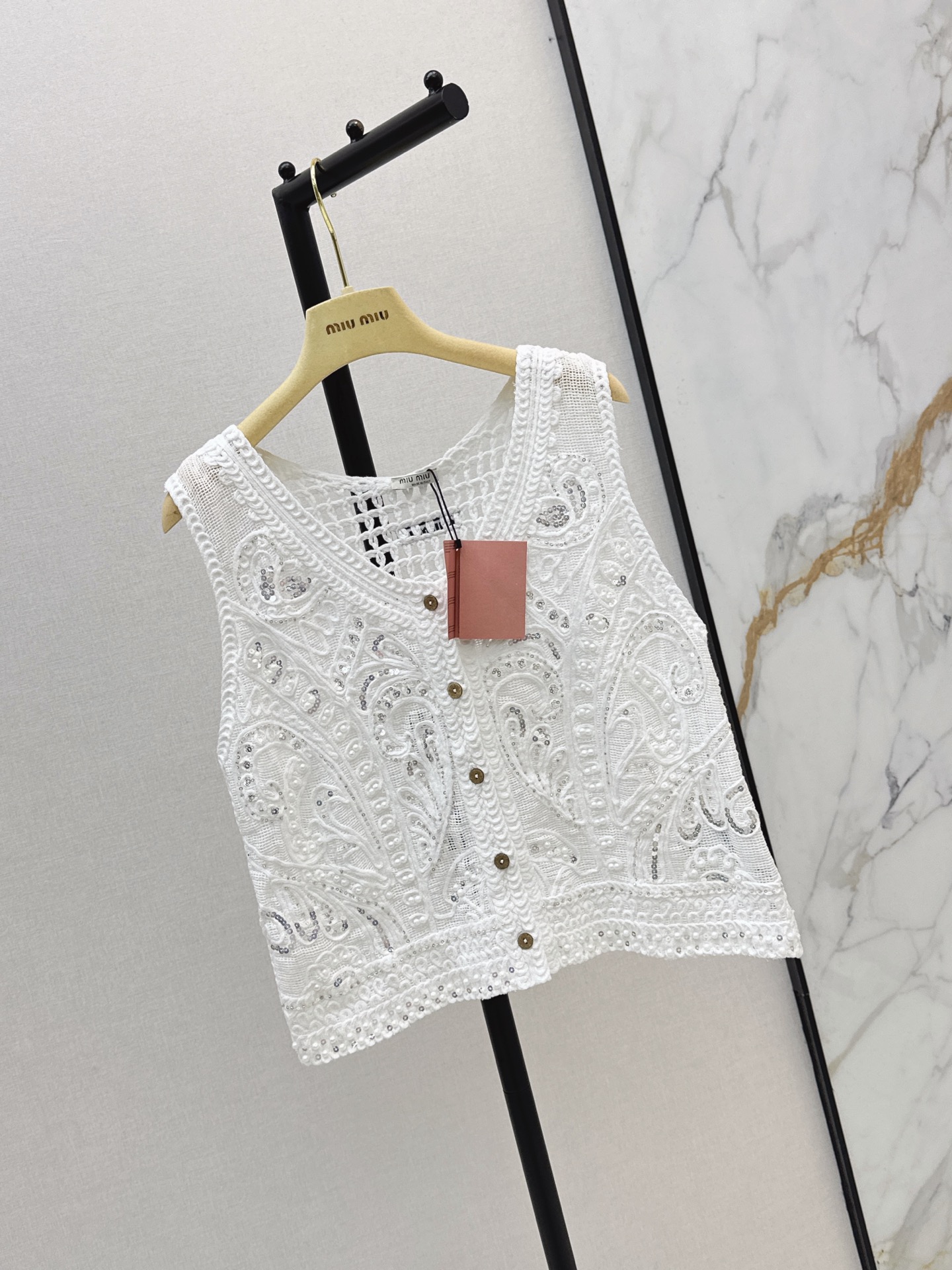 Miu New Crochet vest