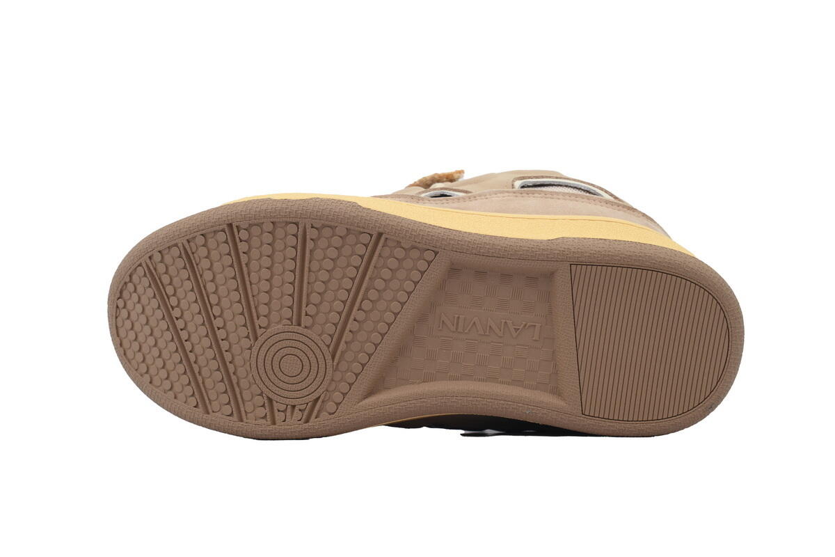 Lanvin Curb Sneakers White Brown