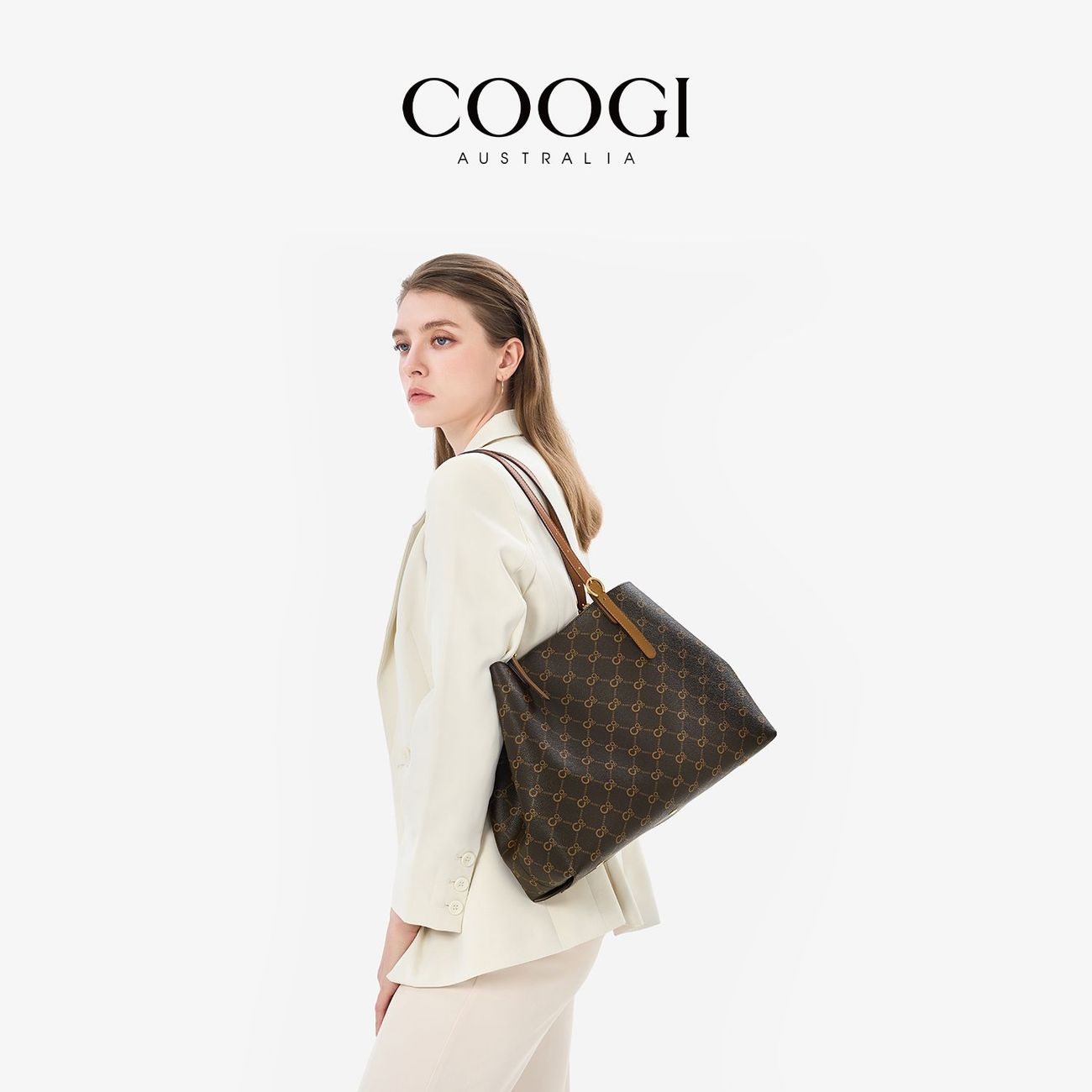 [COOGI] Women's Tote Bag 2026 New Large Capacity Handbag Women's Commuter Fashion Shoulder Bag Girl's Gift