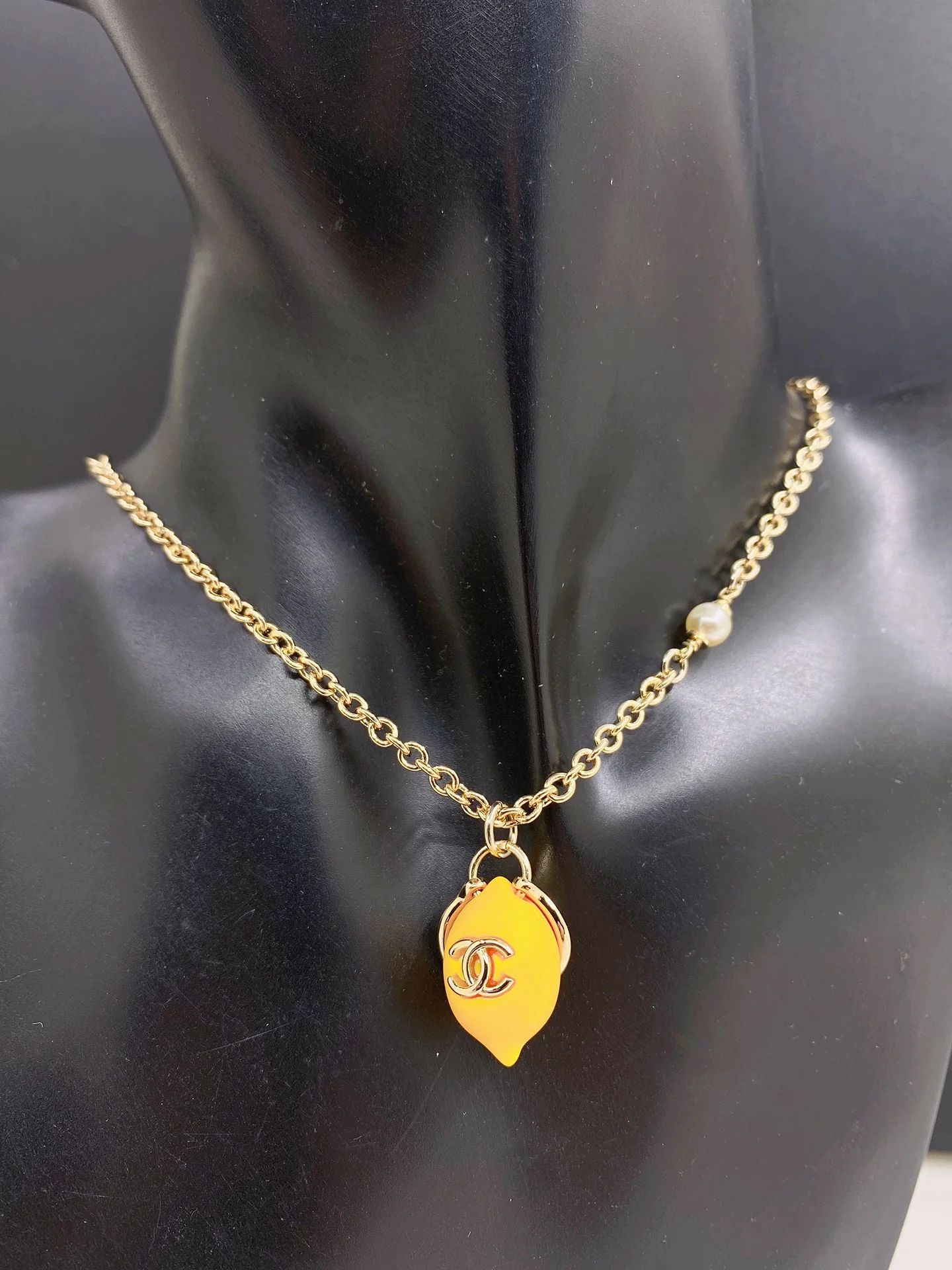 Chan New Yellow Lemon Necklace