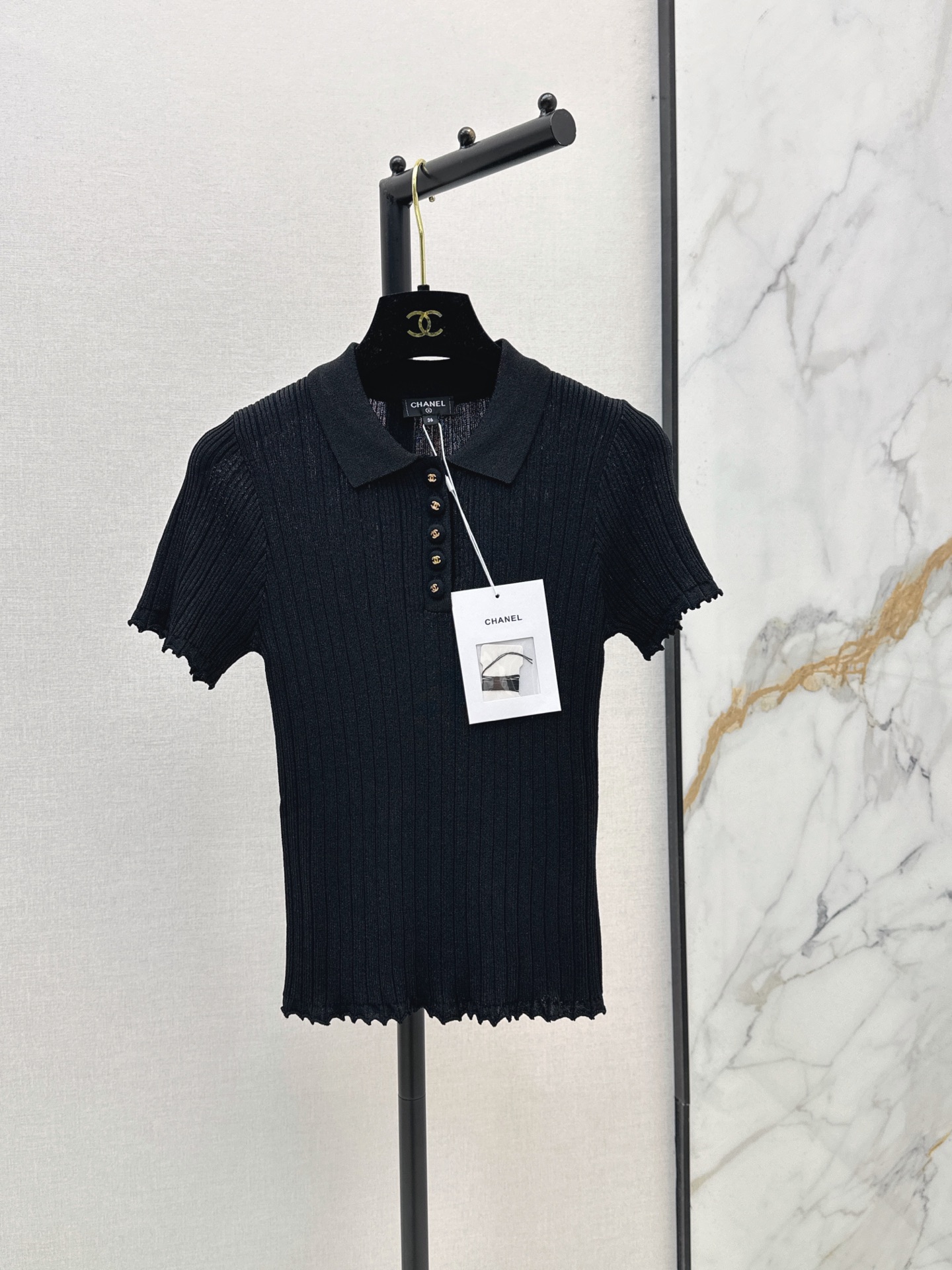 Chan New Polo Knit Short Sleeve