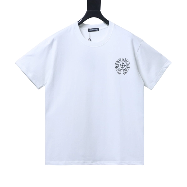 Chrome Hearts 26ss Horseshoe Logo Back Print Short Sleeve T-Shirt white