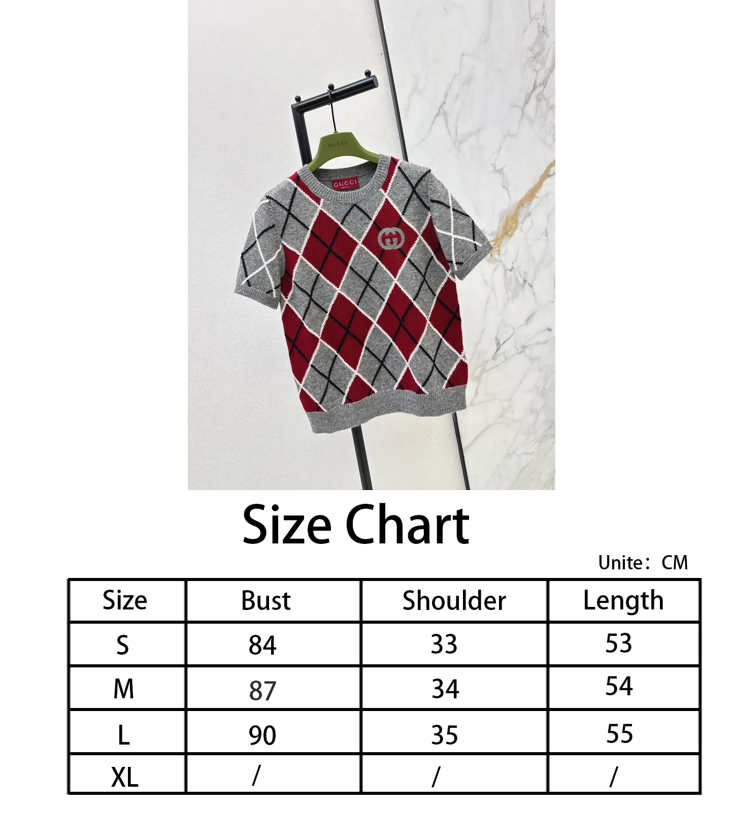 Guc NEW vintage short sleeve knitwear